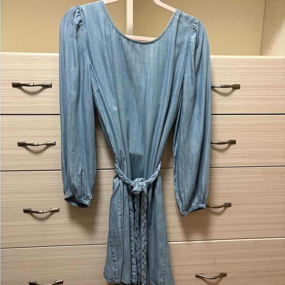 Vineyard Vines Light Blue Long Sleeve Dress - Picture 6 of 6